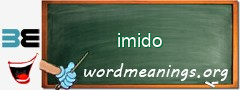 WordMeaning blackboard for imido
